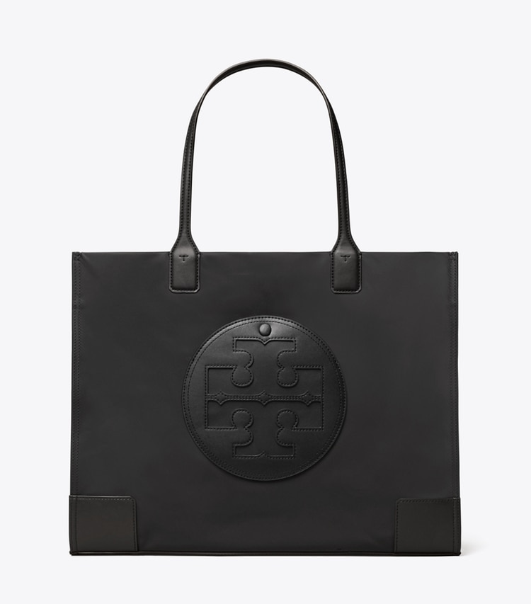 Tory Burch designer tote bags Ella Tote Bag in Black front